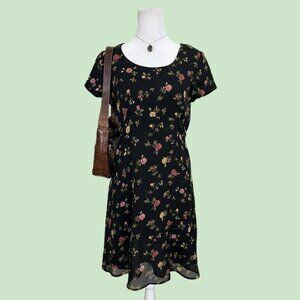 ditsy floral vintage 90s mini dress girly whimsygoth grunge